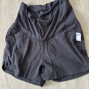 Women's Gray Maternity Shorts- NWT